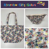 Large Tote Bag With Zip - White Cockatoo Large Tote Bag With Zip - White Cockatoo